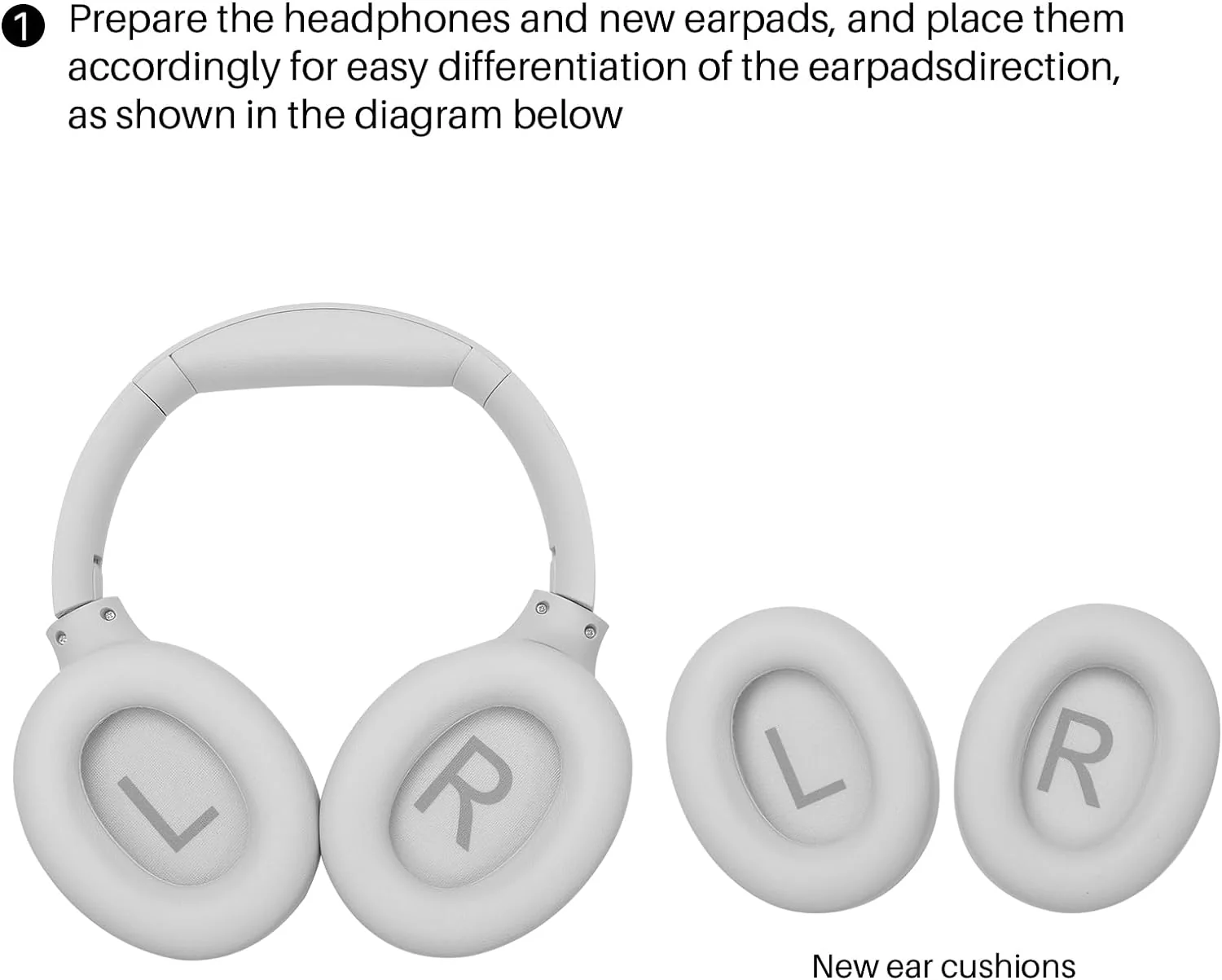 HT2 Replacement Ear Pads White - Image 2