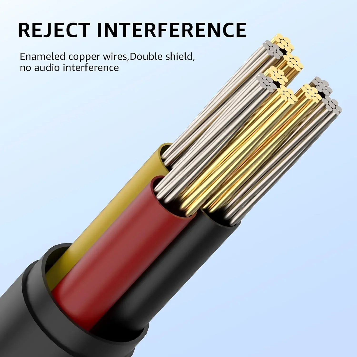 TOZO 3.5mm Audio Cable Aux Cable Compatible for Headphone Tablets - Image 2
